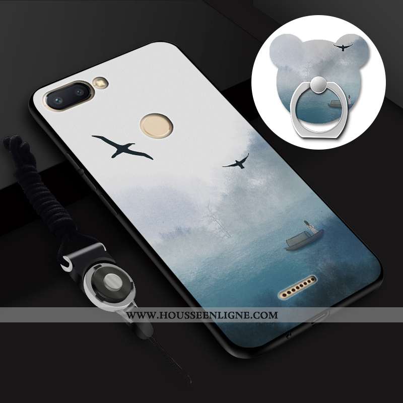 Coque Xiaomi Redmi 6 Fluide Doux Mode Incassable Tout Compris Jaune Rouge Ornements Suspendus