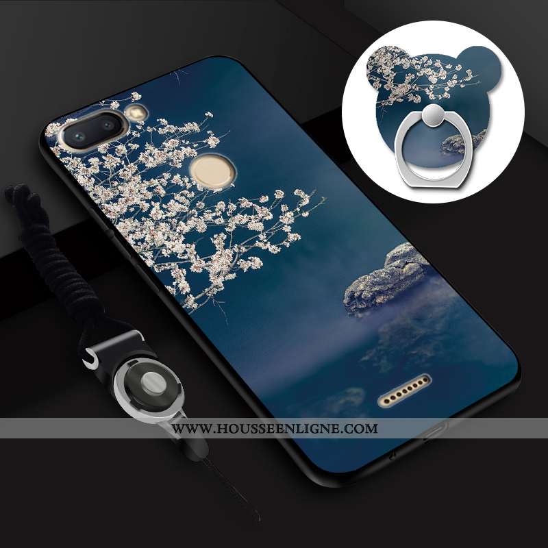 Coque Xiaomi Redmi 6 Fluide Doux Mode Incassable Tout Compris Jaune Rouge Ornements Suspendus