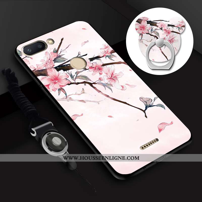 Coque Xiaomi Redmi 6 Fluide Doux Mode Incassable Tout Compris Jaune Rouge Ornements Suspendus