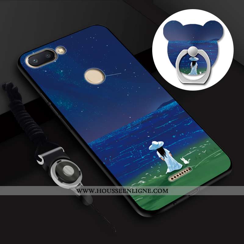 Coque Xiaomi Redmi 6 Fluide Doux Mode Incassable Tout Compris Jaune Rouge Ornements Suspendus