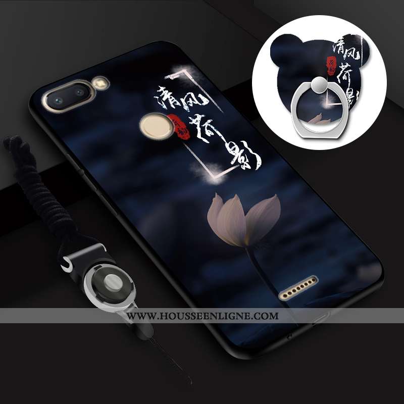 Coque Xiaomi Redmi 6 Fluide Doux Mode Incassable Tout Compris Jaune Rouge Ornements Suspendus