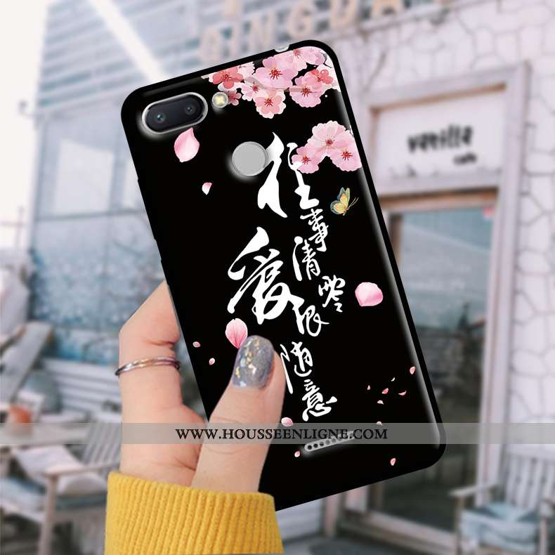 Coque Xiaomi Redmi 6 Fluide Doux Protection Tempérer Rouge Étui Petit Tendance Bleu
