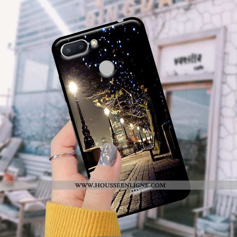 Coque Xiaomi Redmi 6 Fluide Doux Protection Tempérer Rouge Étui Petit Tendance Bleu
