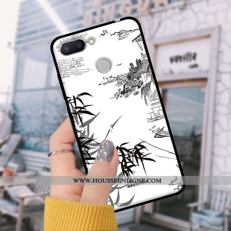 Coque Xiaomi Redmi 6 Fluide Doux Protection Tempérer Rouge Étui Petit Tendance Bleu