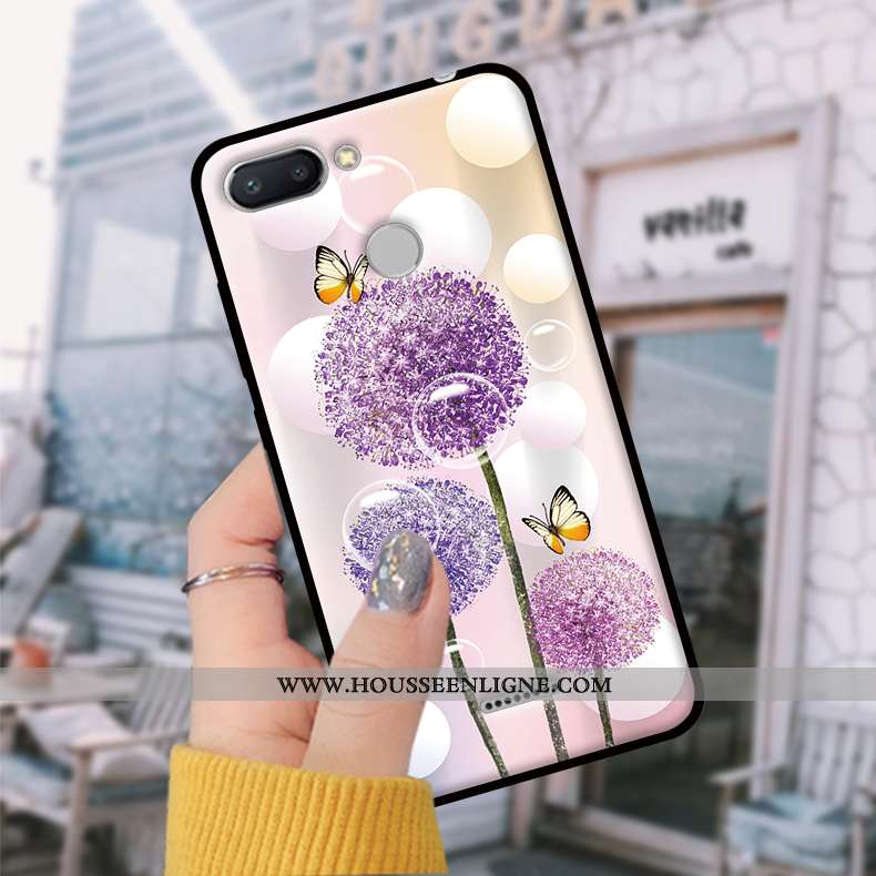Coque Xiaomi Redmi 6 Fluide Doux Protection Tempérer Rouge Étui Petit Tendance Bleu