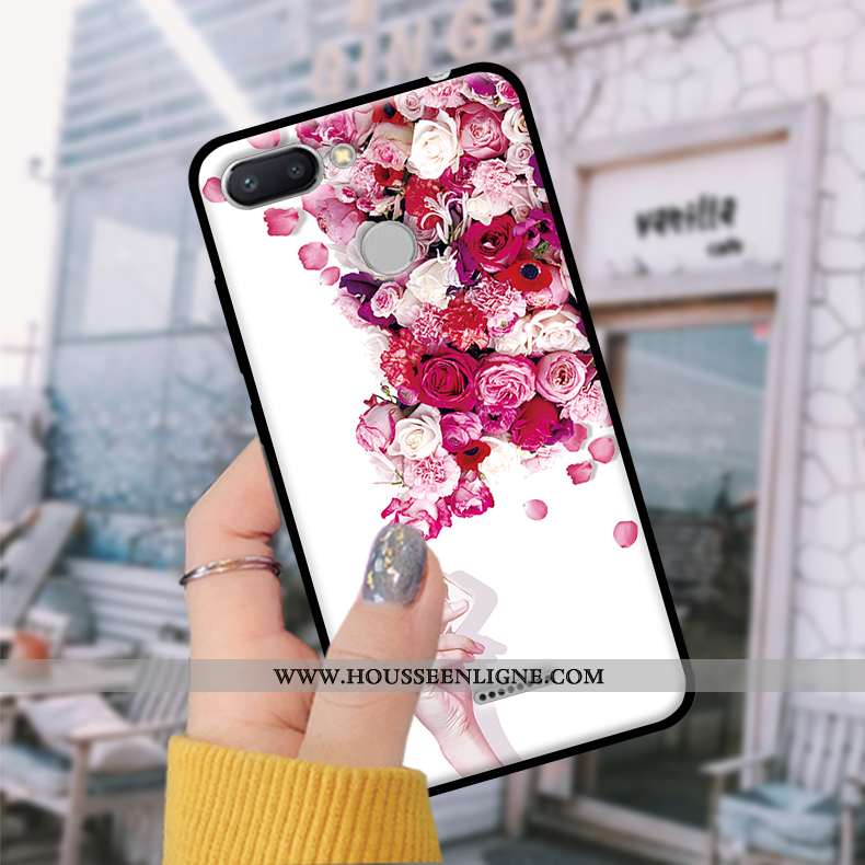 Coque Xiaomi Redmi 6 Fluide Doux Protection Tempérer Rouge Étui Petit Tendance Bleu