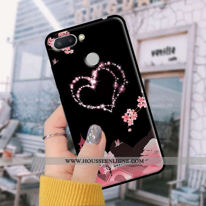 Coque Xiaomi Redmi 6 Fluide Doux Protection Tempérer Rouge Étui Petit Tendance Bleu