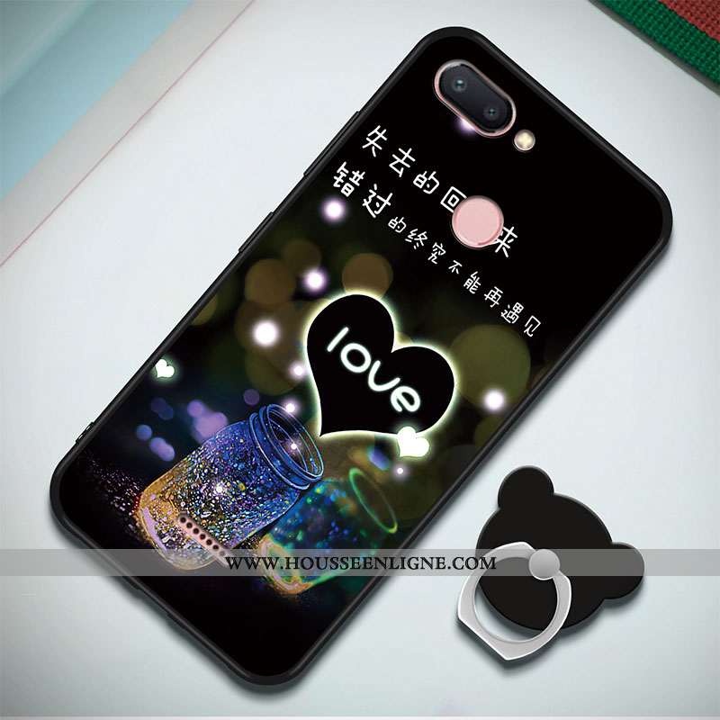 Coque Xiaomi Redmi 6 Fluide Doux Silicone Rouge Simple Étui Incassable Bleu