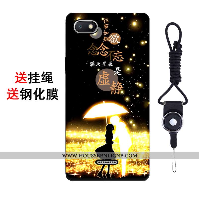 Coque Xiaomi Redmi 6 Fluide Doux Silicone Téléphone Portable Tendance Étui Rose Créatif
