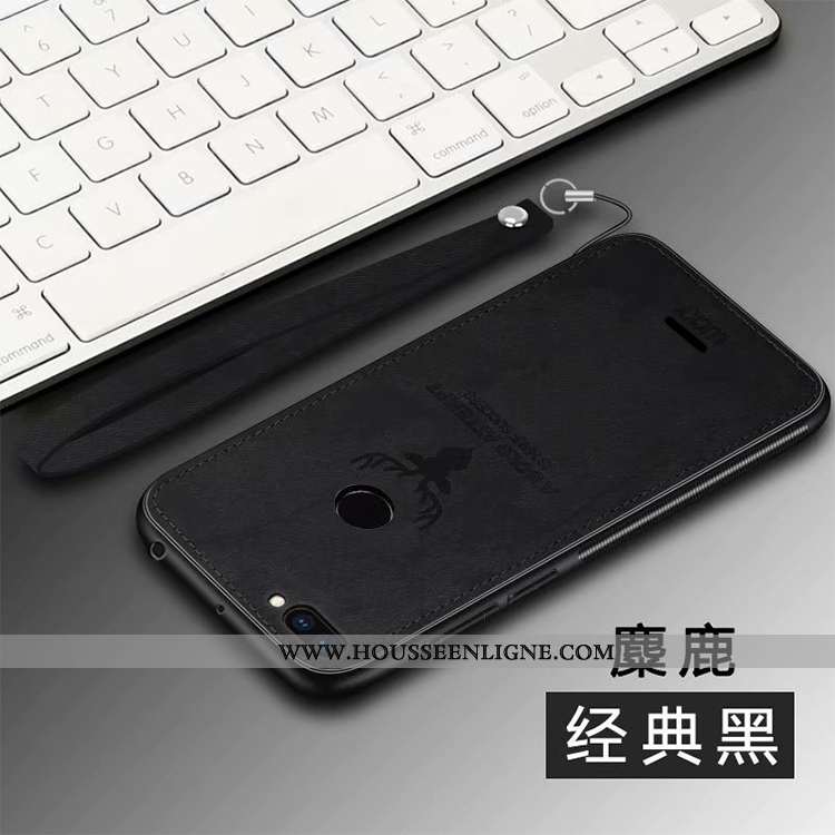 Coque Xiaomi Redmi 6 Protection Personnalité Silicone Tissu Petit Modèle Fleurie Net Rouge Gris
