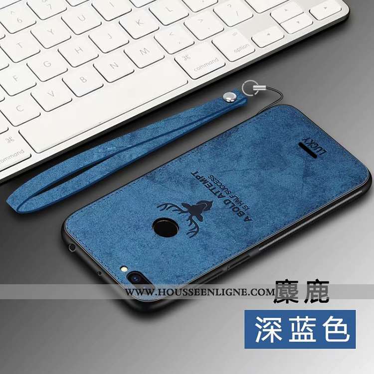 Coque Xiaomi Redmi 6 Protection Personnalité Silicone Tissu Petit Modèle Fleurie Net Rouge Gris