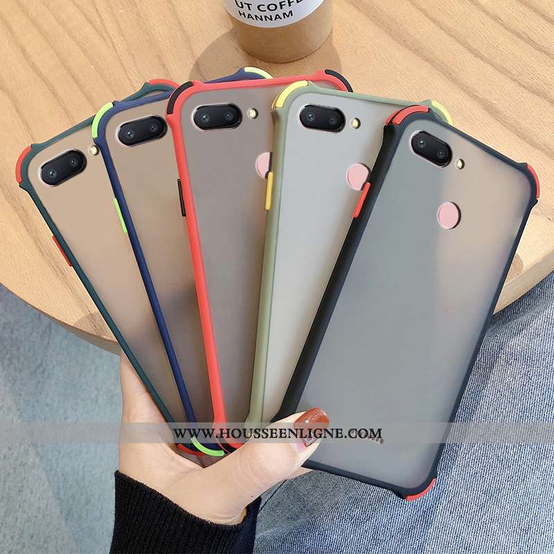 Coque Xiaomi Redmi 6 Transparent Délavé En Daim Amoureux Petit Silicone Étui Noir