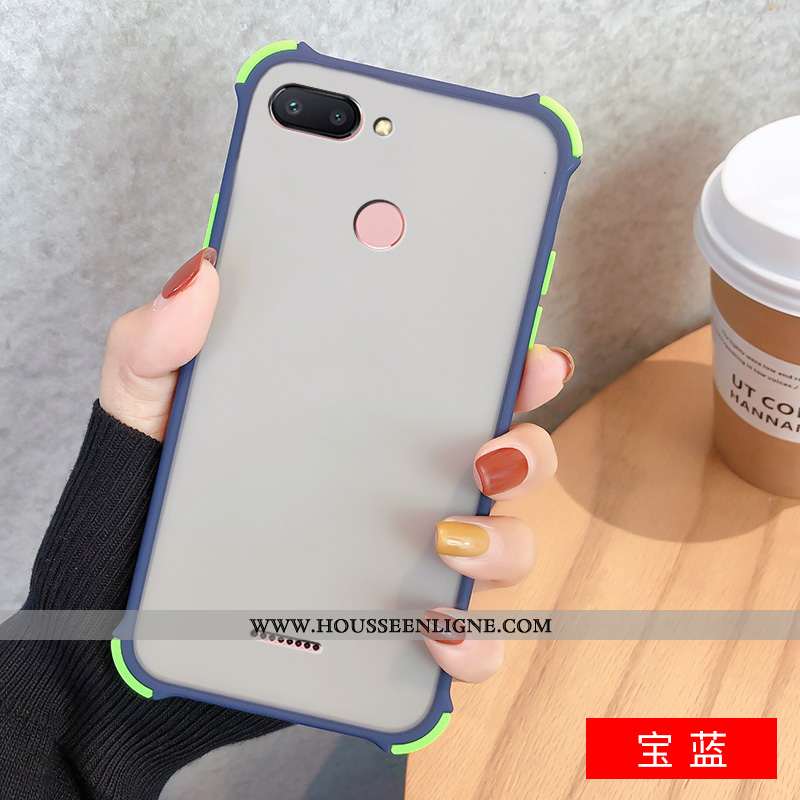 Coque Xiaomi Redmi 6 Transparent Délavé En Daim Amoureux Petit Silicone Étui Noir