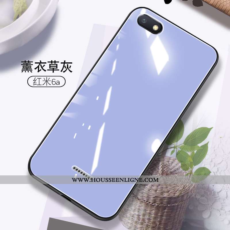 Coque Xiaomi Redmi 6a Créatif Charmant Petit Téléphone Portable Rouge Protection Personnalité Verte