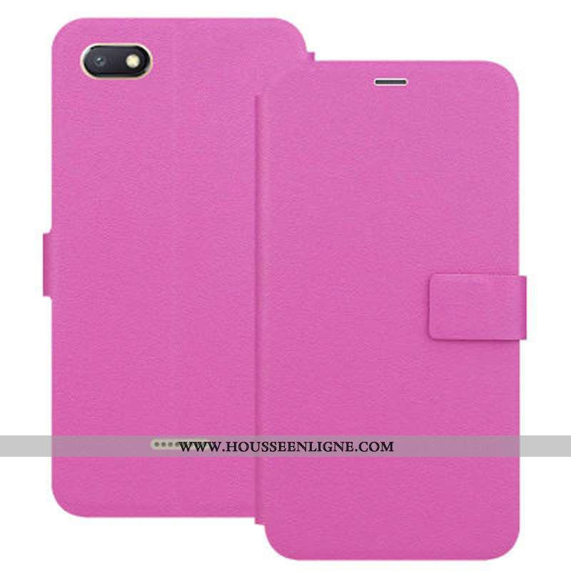Coque Xiaomi Redmi 6a Cuir Fluide Doux Housse Silicone Étui Petit Téléphone Portable Rose