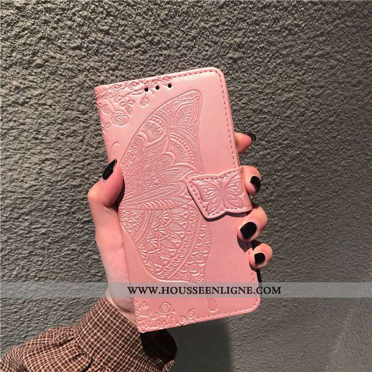 Coque Xiaomi Redmi 6a Cuir Protection Carte Support Bleu Étui Clamshell