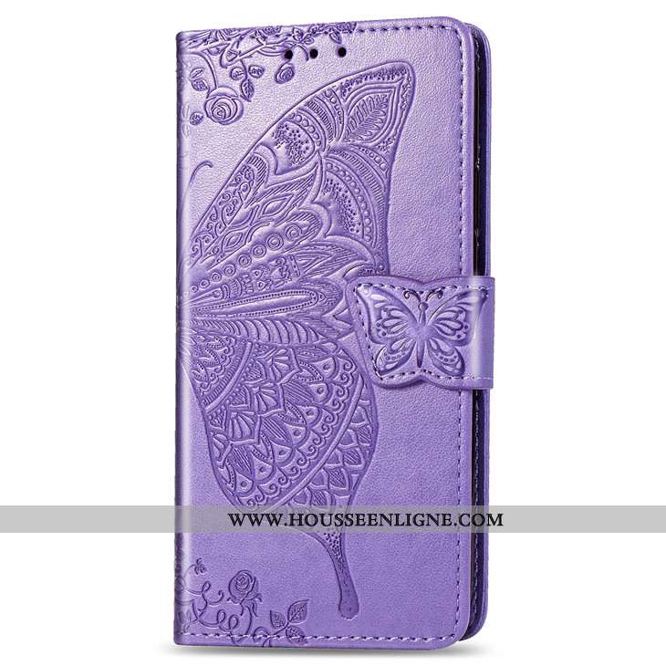 Coque Xiaomi Redmi 6a Cuir Protection Carte Support Bleu Étui Clamshell