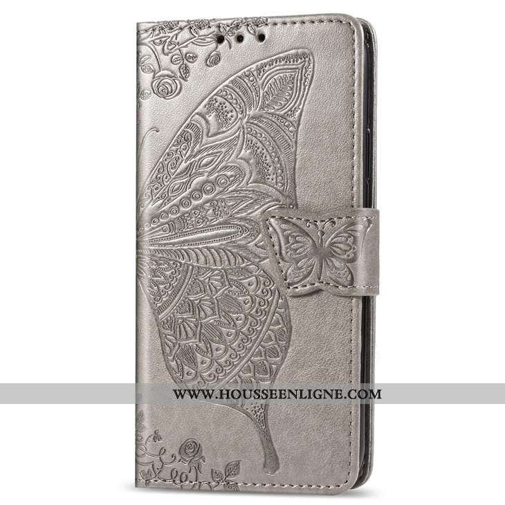 Coque Xiaomi Redmi 6a Cuir Protection Carte Support Bleu Étui Clamshell