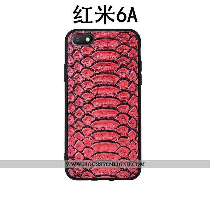 Coque Xiaomi Redmi 6a Fluide Doux Silicone Étui Qualité Rouge Petit Noir