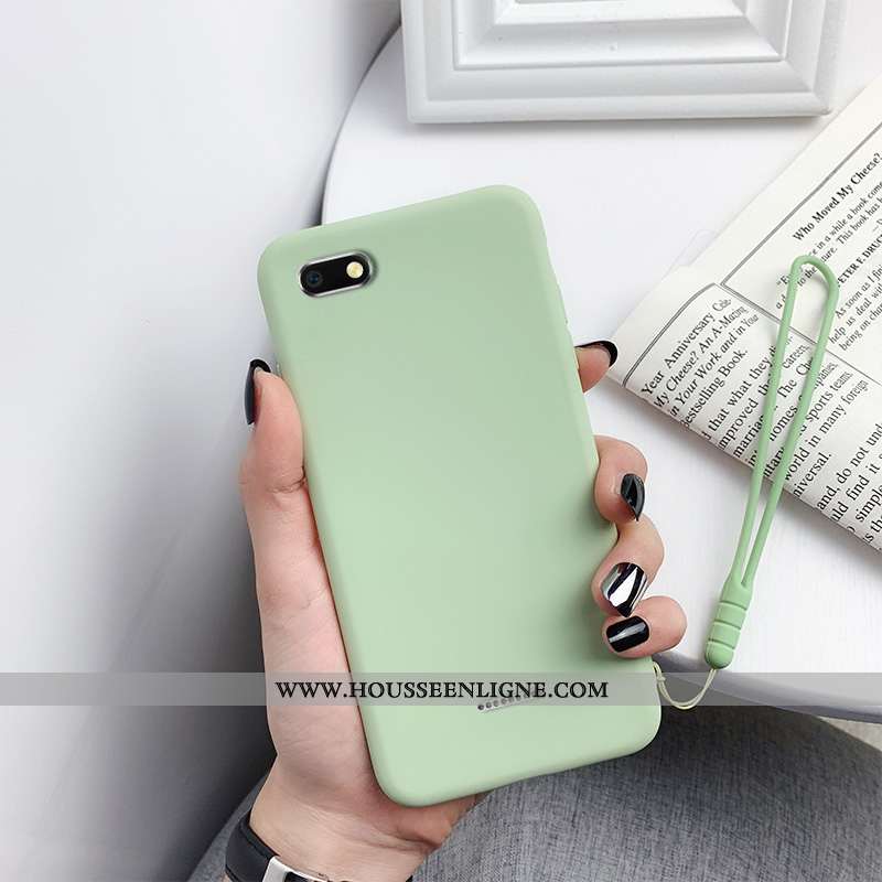 Coque Xiaomi Redmi 6a Silicone Protection Frais Simple Petit Rouge Bleu