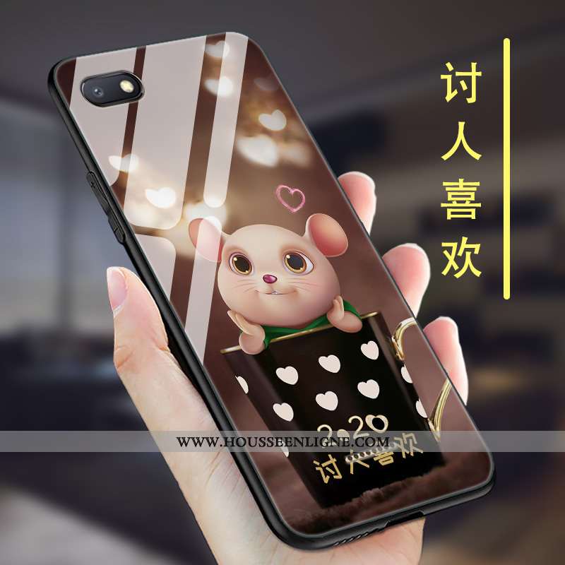 Coque Xiaomi Redmi 6a Silicone Protection Net Rouge Créatif Rouge Délavé En Daim Violet