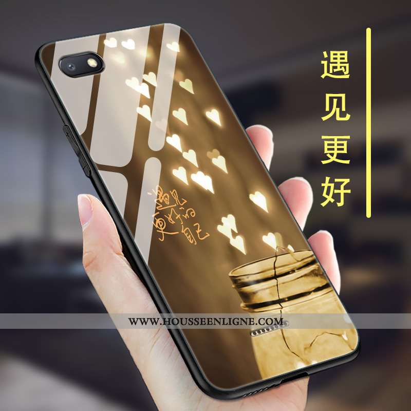Coque Xiaomi Redmi 6a Silicone Protection Net Rouge Créatif Rouge Délavé En Daim Violet