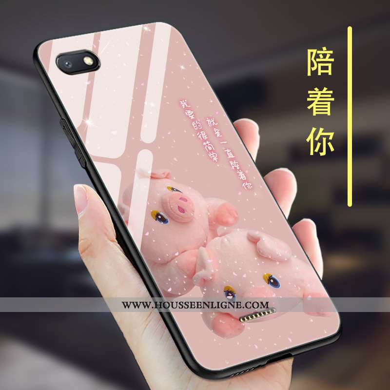 Coque Xiaomi Redmi 6a Silicone Protection Net Rouge Créatif Rouge Délavé En Daim Violet