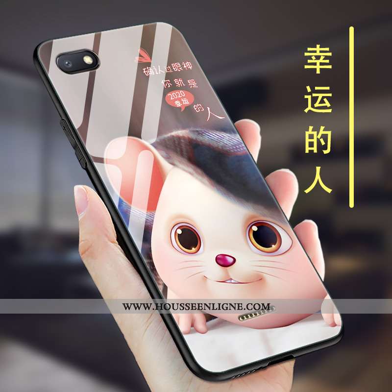 Coque Xiaomi Redmi 6a Silicone Protection Net Rouge Créatif Rouge Délavé En Daim Violet