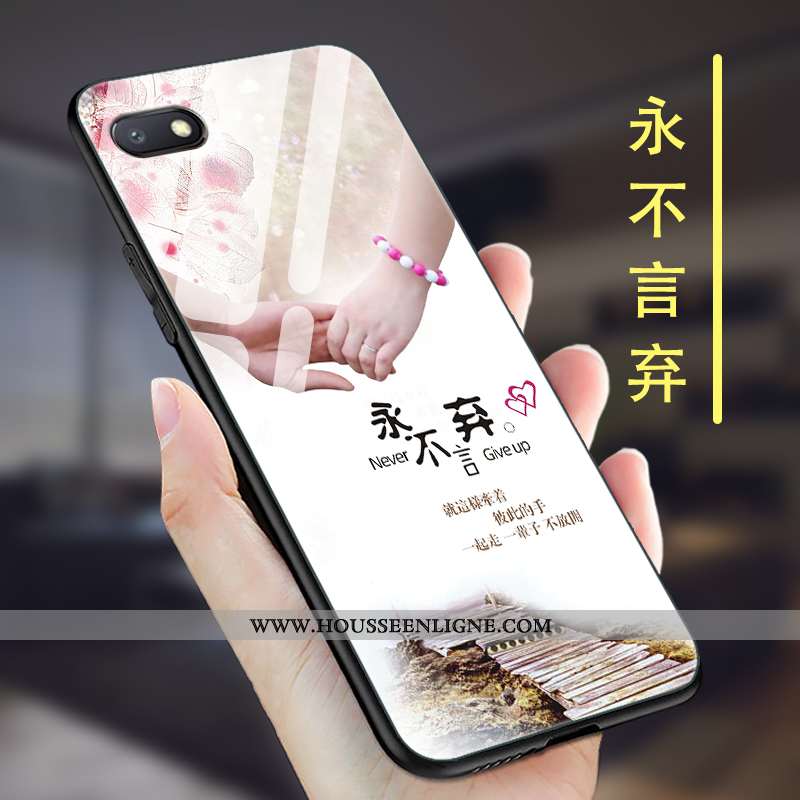 Coque Xiaomi Redmi 6a Silicone Protection Net Rouge Créatif Rouge Délavé En Daim Violet
