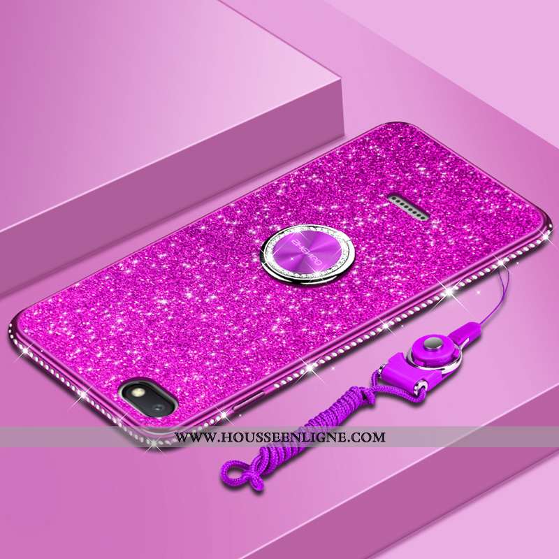 Coque Xiaomi Redmi 6a Tendance Fluide Doux Net Rouge Tout Compris Personnalité Protection Violet