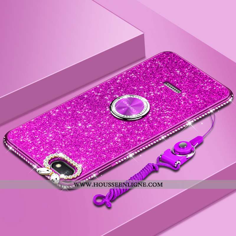 Coque Xiaomi Redmi 6a Tendance Fluide Doux Net Rouge Tout Compris Personnalité Protection Violet