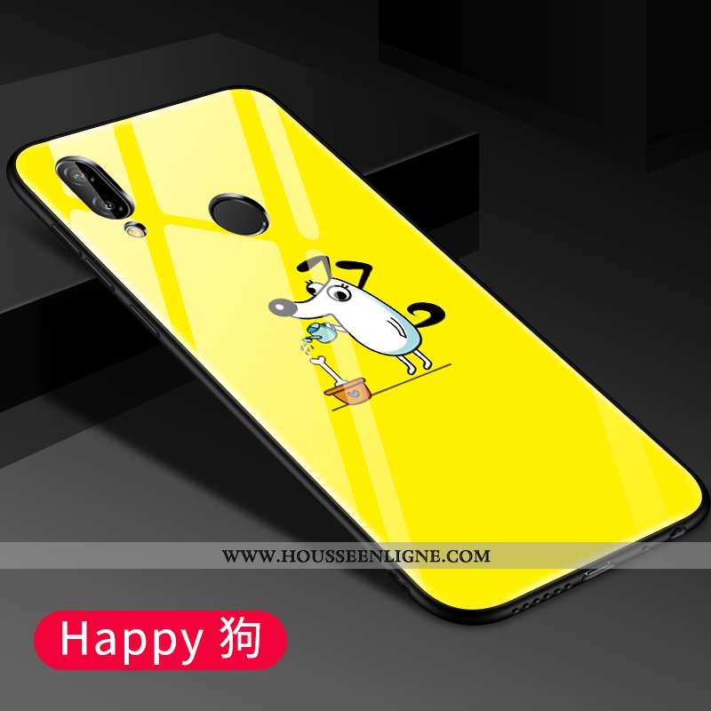 Coque Xiaomi Redmi 7 Légère Protection Verre Jaune Téléphone Portable Étui