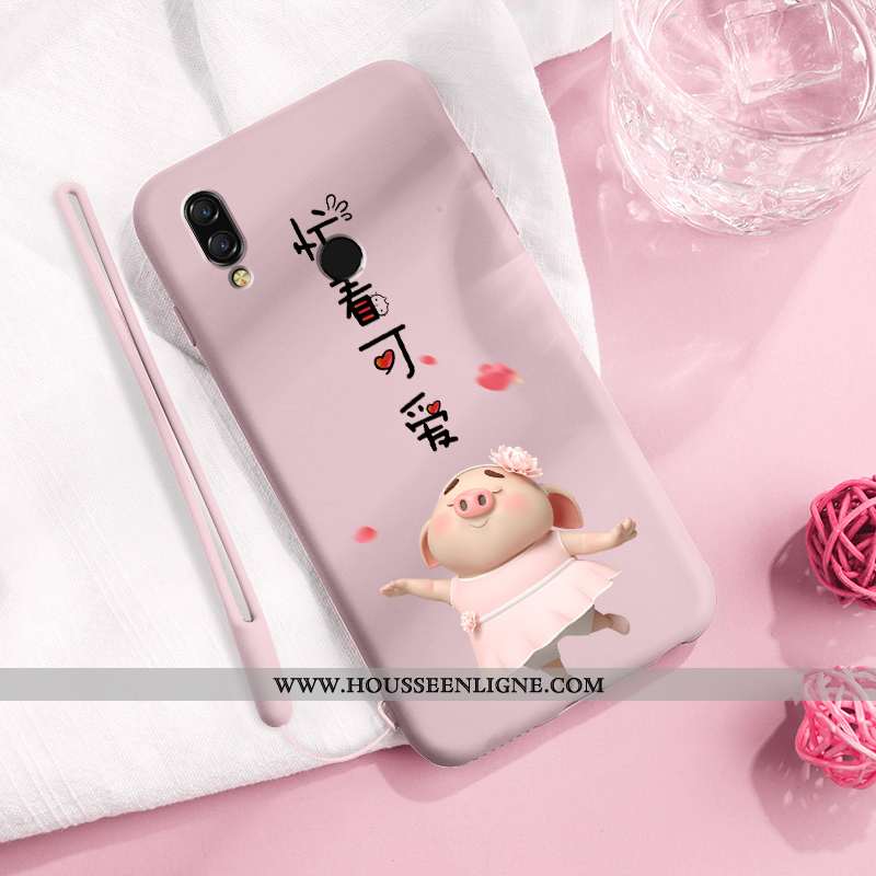 Coque Xiaomi Redmi 7 Protection Personnalité Jaune Petit Créatif Silicone Net Rouge