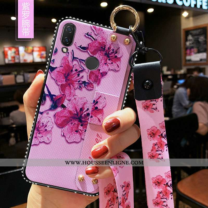 Coque Xiaomi Redmi 7 Tendance Fluide Doux Étui Frais Silicone Téléphone Portable Bleu