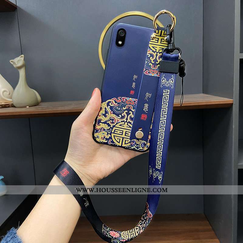 Coque Xiaomi Redmi 7a Créatif Fluide Doux Rouge Nouveau Tout Compris Noir
