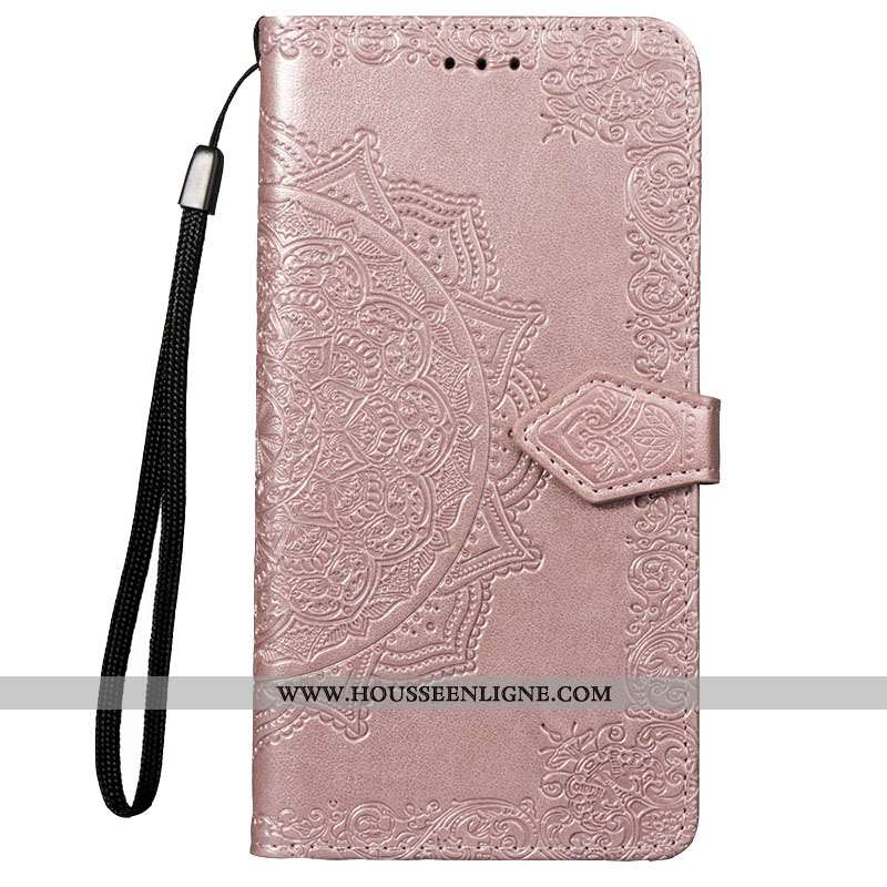 Coque Xiaomi Redmi 7a Cuir Fluide Doux Étui Petit Tout Compris Protection Incassable Rose