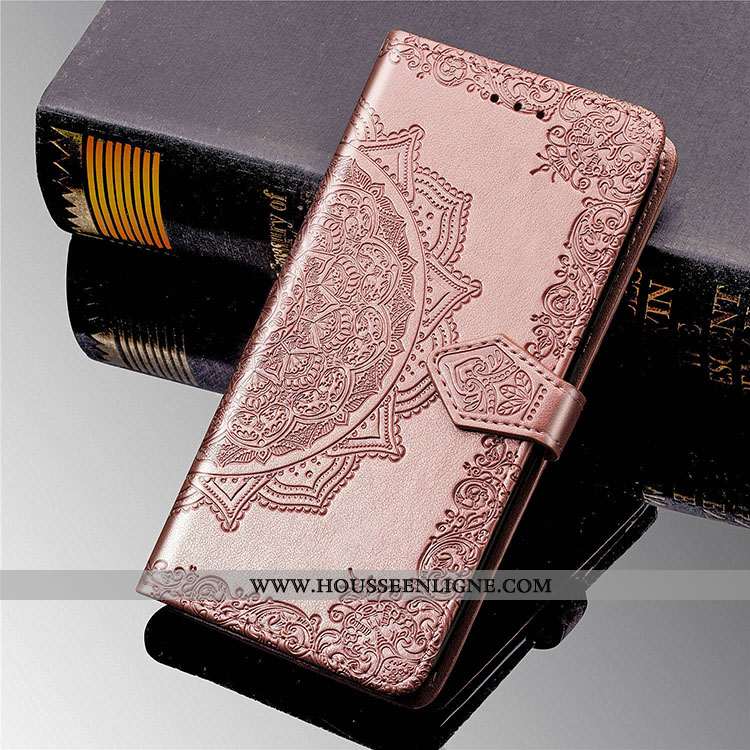 Coque Xiaomi Redmi 7a Cuir Fluide Doux Étui Petit Tout Compris Protection Incassable Rose