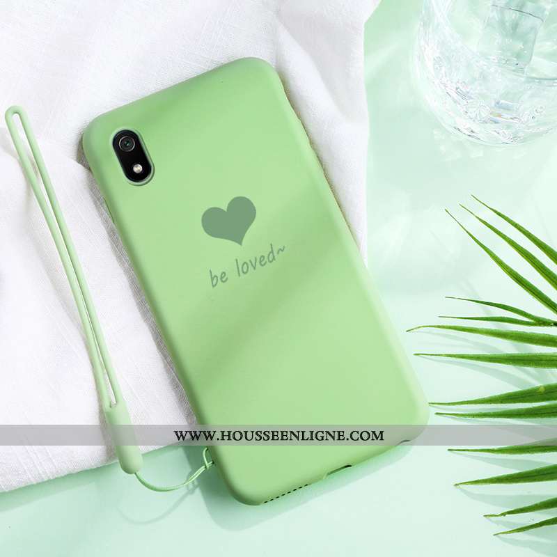 Coque Xiaomi Redmi 7a Fluide Doux En Silicone Petit Amoureux Étui Légère Bleu Marin Bleu Foncé