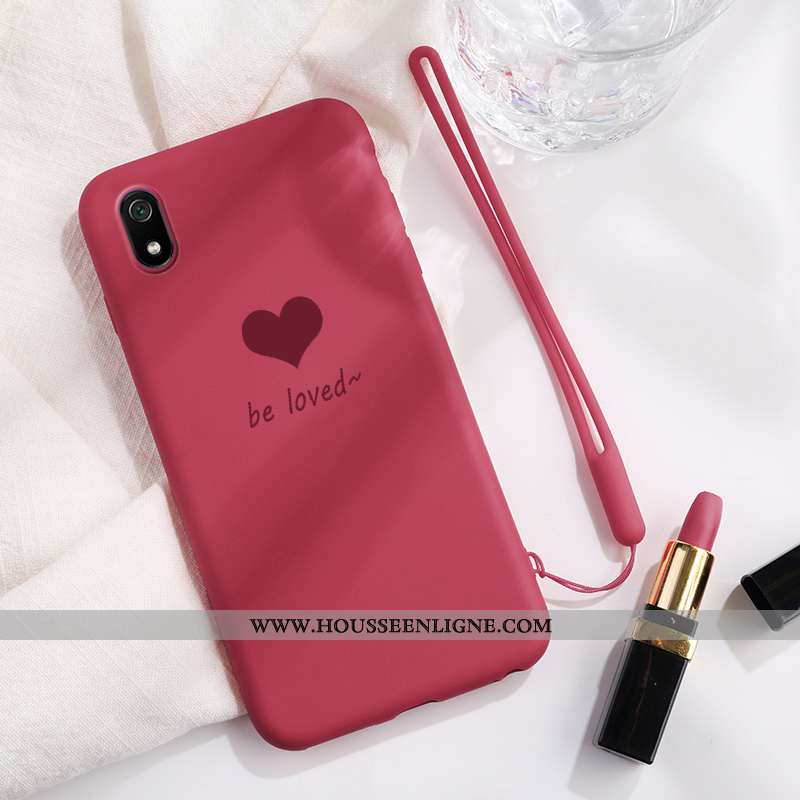 Coque Xiaomi Redmi 7a Fluide Doux En Silicone Petit Amoureux Étui Légère Bleu Marin Bleu Foncé