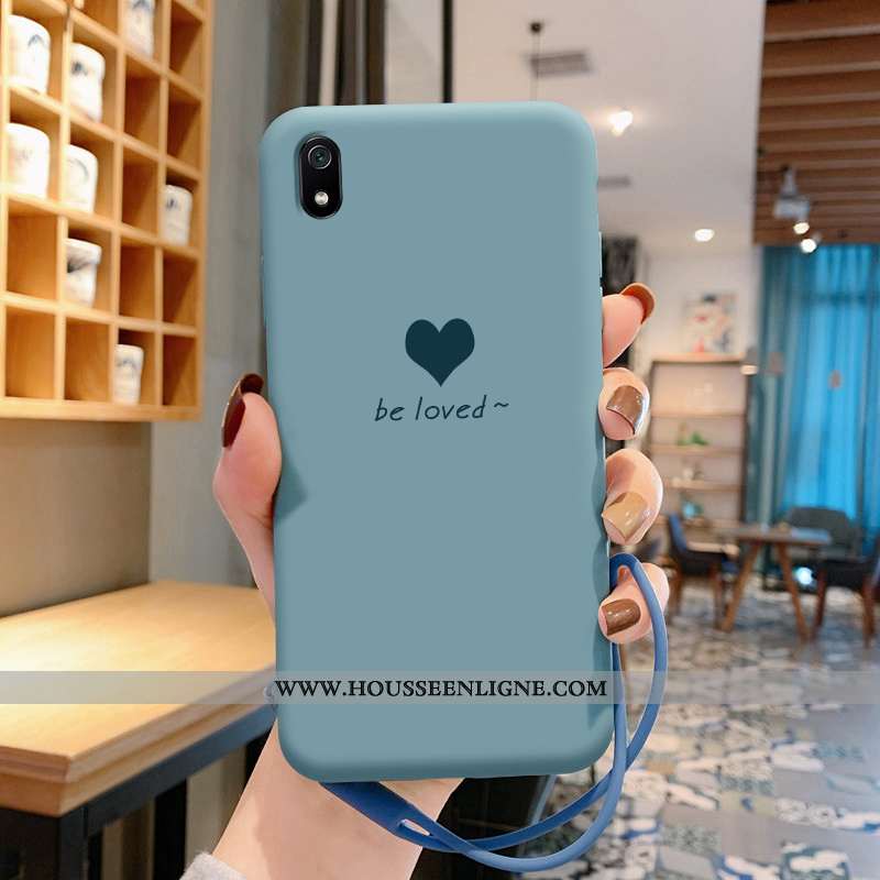 Coque Xiaomi Redmi 7a Fluide Doux Silicone Net Rouge Ultra Amour Rouge Protection Verte