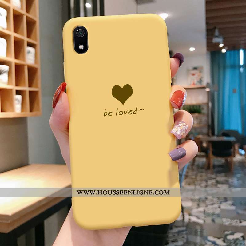 Coque Xiaomi Redmi 7a Fluide Doux Silicone Net Rouge Ultra Amour Rouge Protection Verte