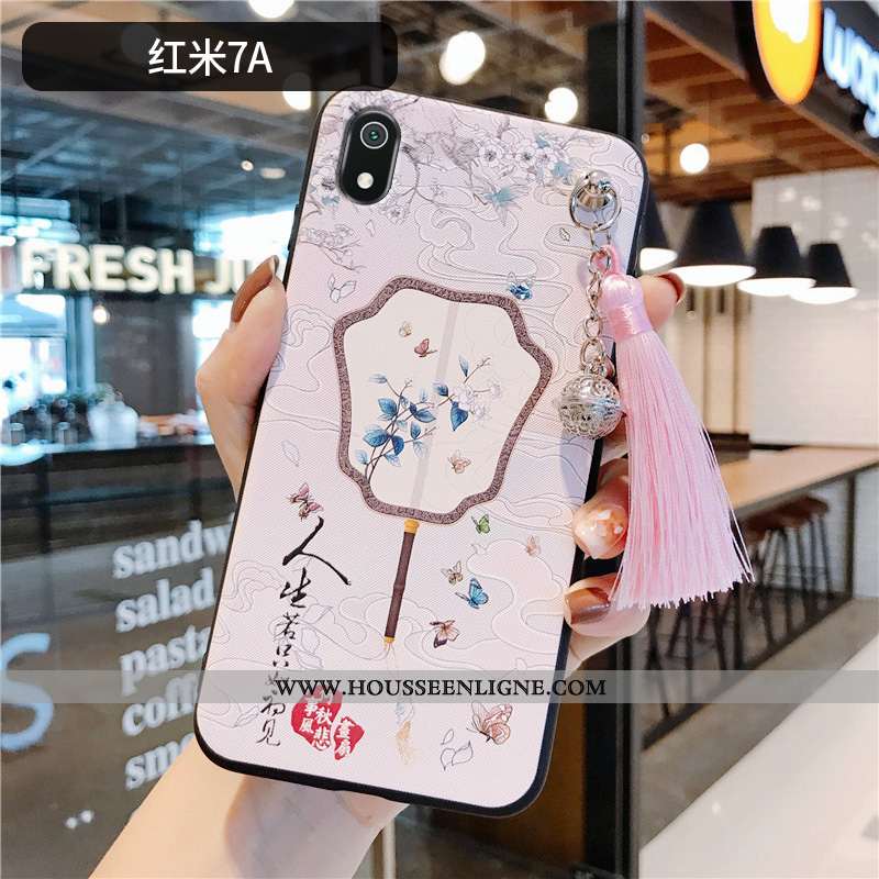 Coque Xiaomi Redmi 7a Personnalité Créatif Vent Rose Protection Frais Incassable