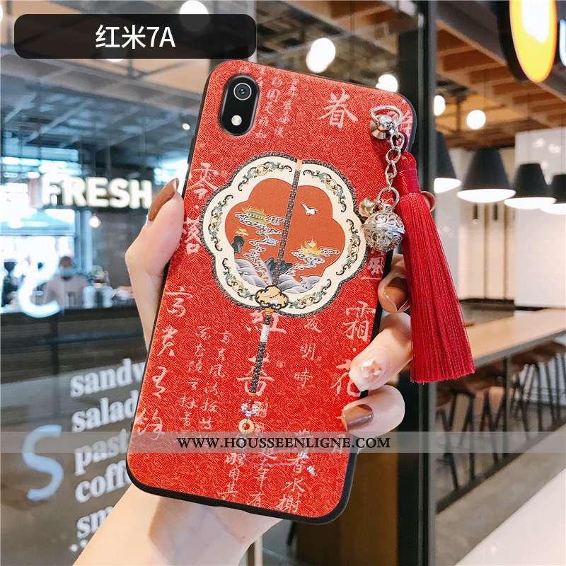 Coque Xiaomi Redmi 7a Personnalité Créatif Vent Rose Protection Frais Incassable
