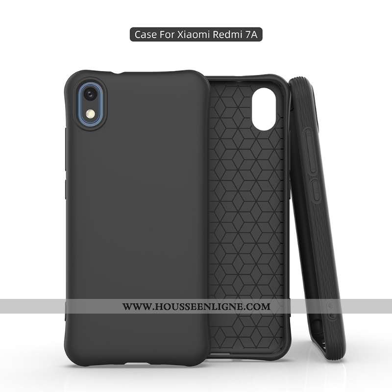 Coque Xiaomi Redmi 7a Personnalité Fluide Doux Jeunesse Téléphone Portable Bleu Rouge Membrane