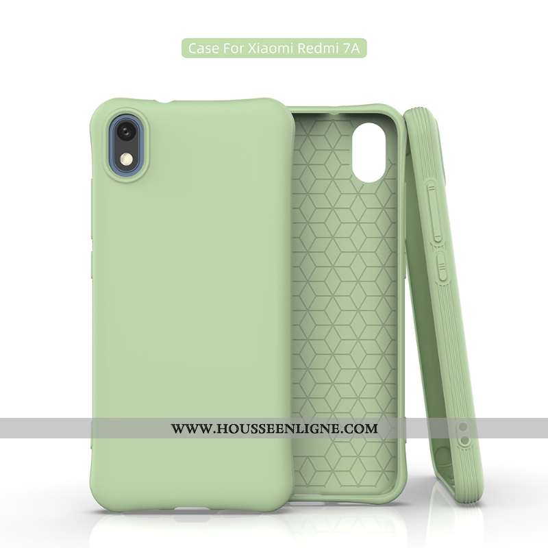 Coque Xiaomi Redmi 7a Personnalité Fluide Doux Jeunesse Téléphone Portable Bleu Rouge Membrane