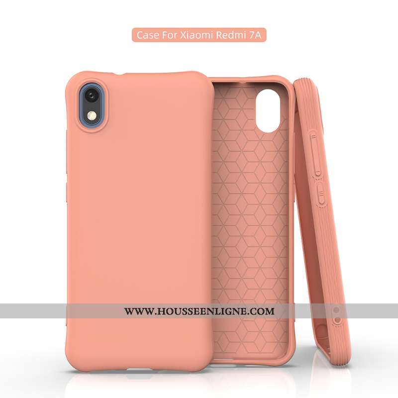 Coque Xiaomi Redmi 7a Personnalité Fluide Doux Jeunesse Téléphone Portable Bleu Rouge Membrane