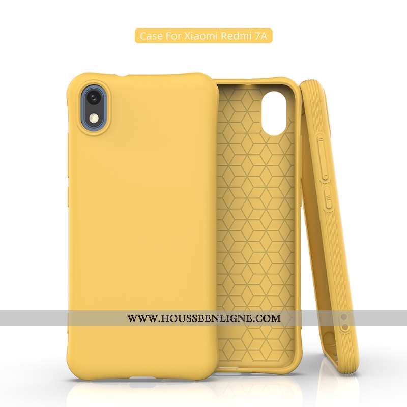Coque Xiaomi Redmi 7a Personnalité Fluide Doux Jeunesse Téléphone Portable Bleu Rouge Membrane