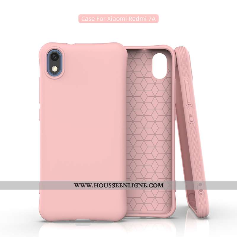 Coque Xiaomi Redmi 7a Personnalité Fluide Doux Jeunesse Téléphone Portable Bleu Rouge Membrane