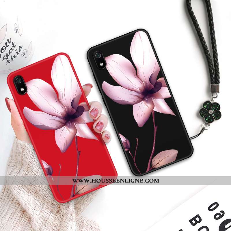 Coque Xiaomi Redmi 7a Protection Délavé En Daim Étui Fluide Doux Vintage Créatif Téléphone Portable 
