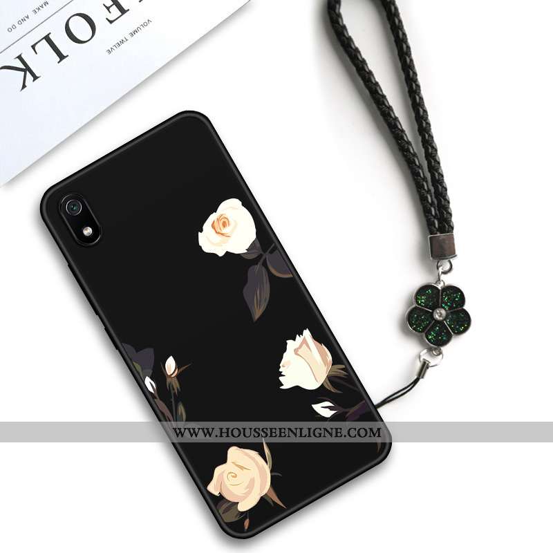 Coque Xiaomi Redmi 7a Protection Délavé En Daim Étui Fluide Doux Vintage Créatif Téléphone Portable 
